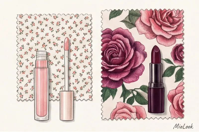 Нежный макияж под платье в цветочек и романтичный стиль - 2