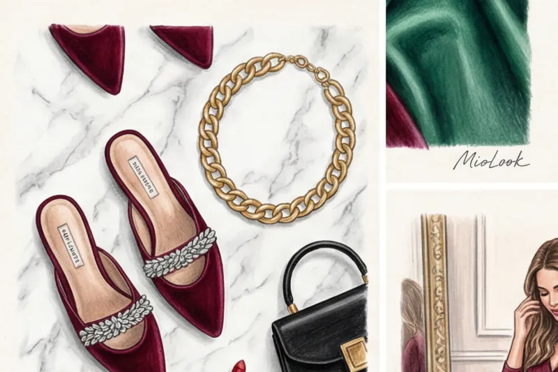 Новогодние и корпоративные наряды: блеск, бархат и комфорт для будущих мам - 5