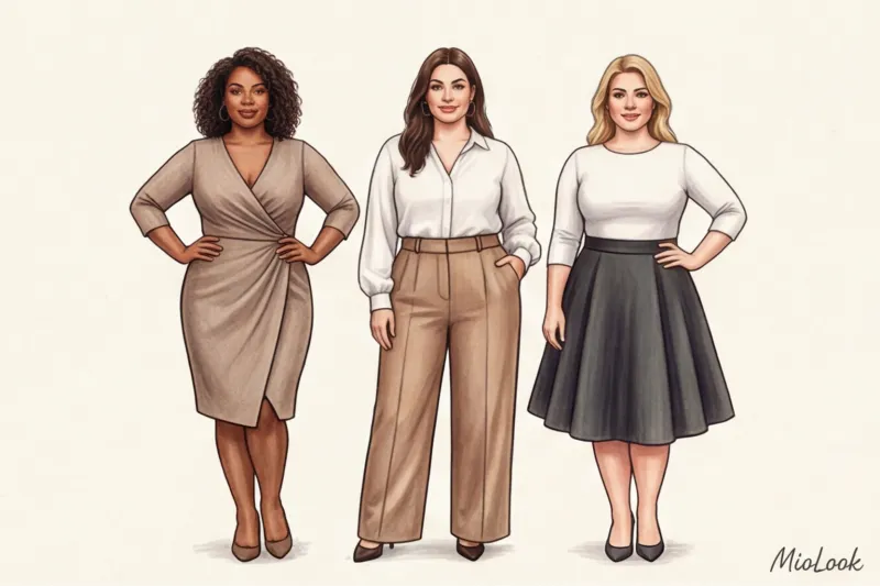 Базовый гардероб для полных женщин с учетом типа фигуры (Plus Size) - 2