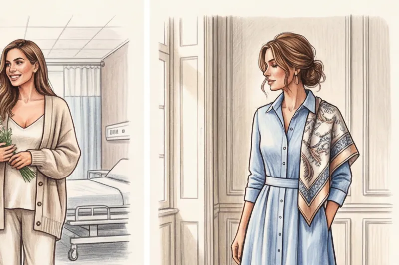 Нарядная одежда для кормящих: образы на праздник, крестины и выписку - 3