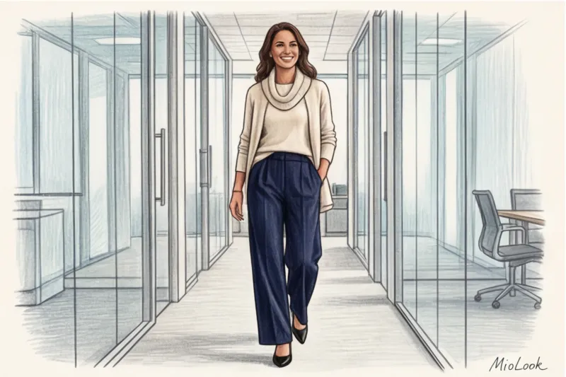 Зимний деловой гардероб: как выглядеть стильно и не мерзнуть в офисе - 7