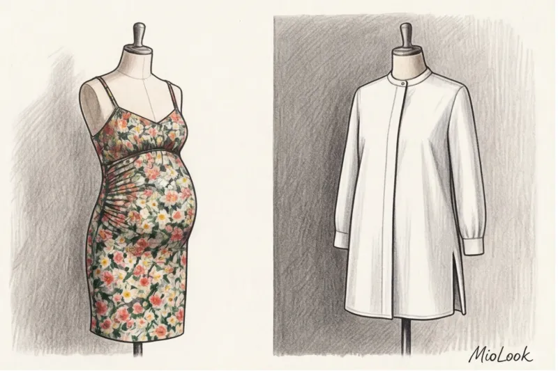 Clothes to conceal your belly after childbirth: stylist tips