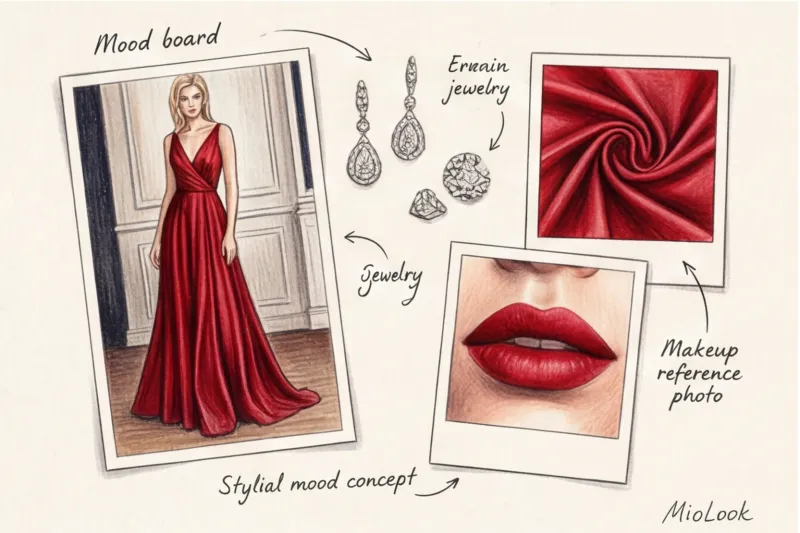 Красная помада в вечернем макияже: как наносить, чтобы она держалась всю ночь - 7