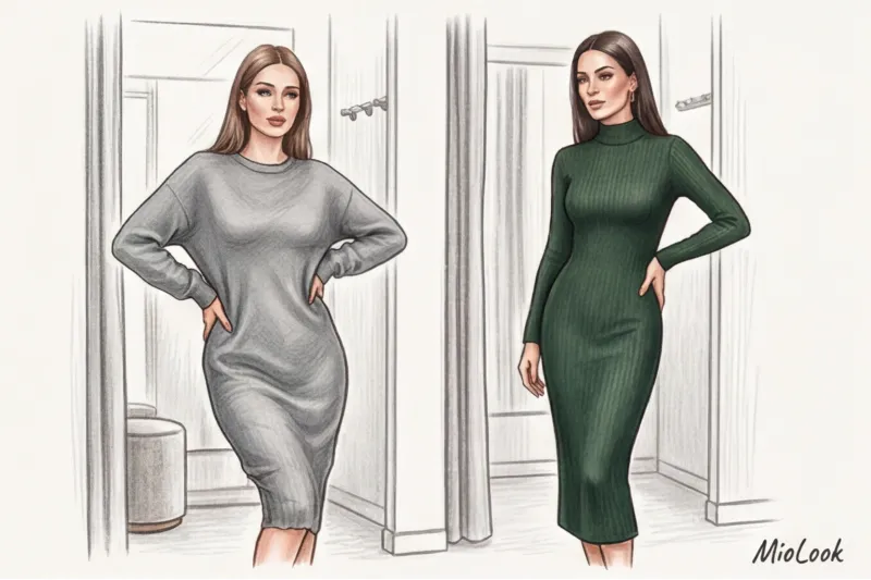 Трикотажное платье: как подобрать фасон по фигуре и скрыть недостатки - 2