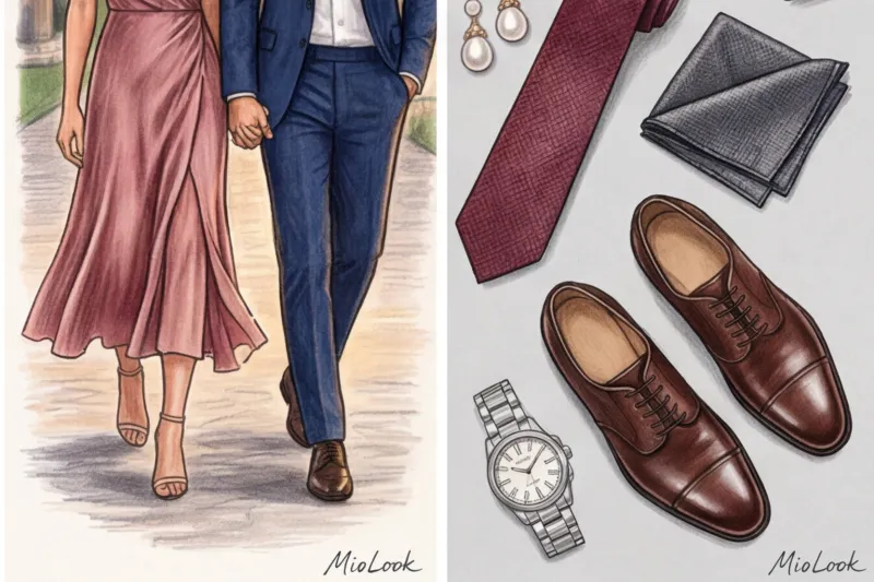 Как паре одеться на свадьбу: парные образы для гостей - 9