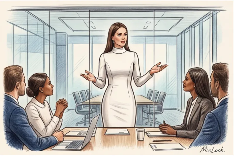 Закрытые платья для офиса: топ фасонов для modest fashion - 7