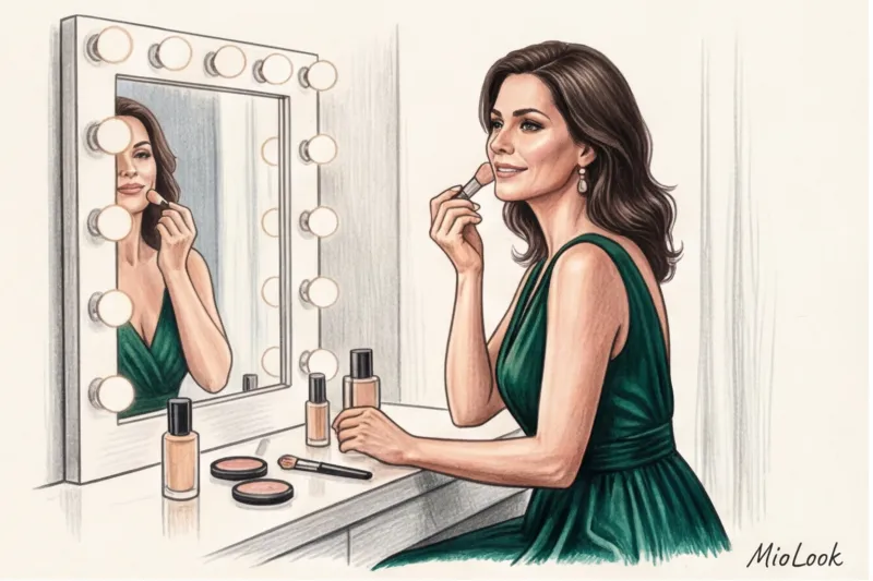Age-appropriate evening makeup: secrets of a lifting effect