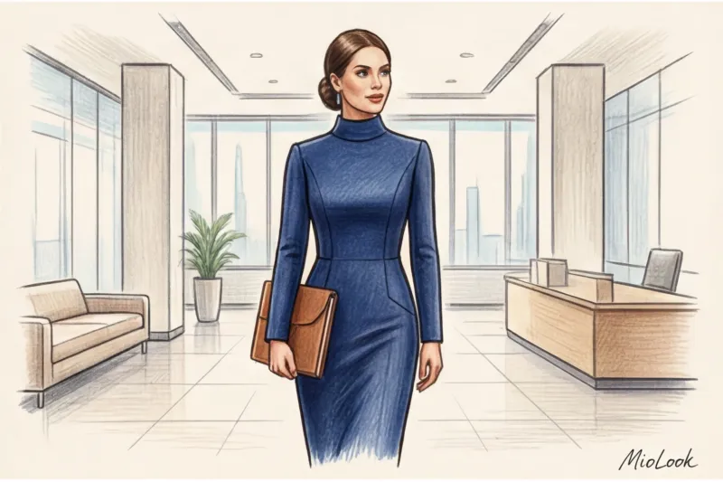 Закрытые платья для офиса: топ фасонов для modest fashion - 8