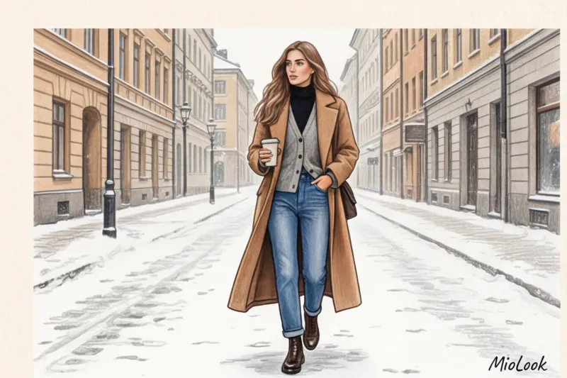 Зимний кэжуал: теплые и многослойные образы на каждый день - 1