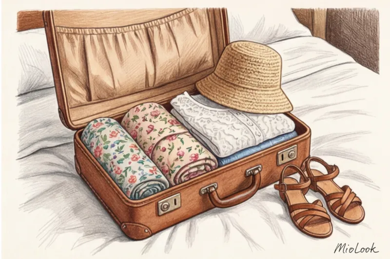 Летняя капсула в стиле Cottagecore: льняные платья, кружево и панамы - 6