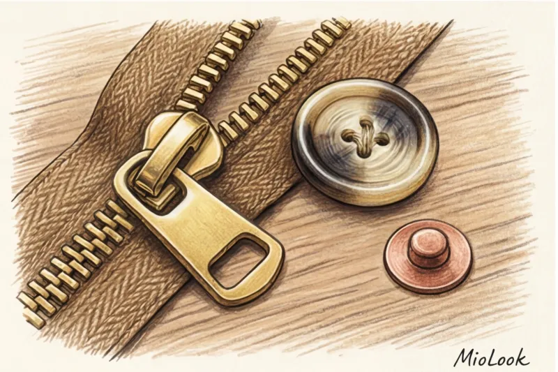 Фурнитура имеет значение: как проверить молнии, пуговицы и заклепки - 7