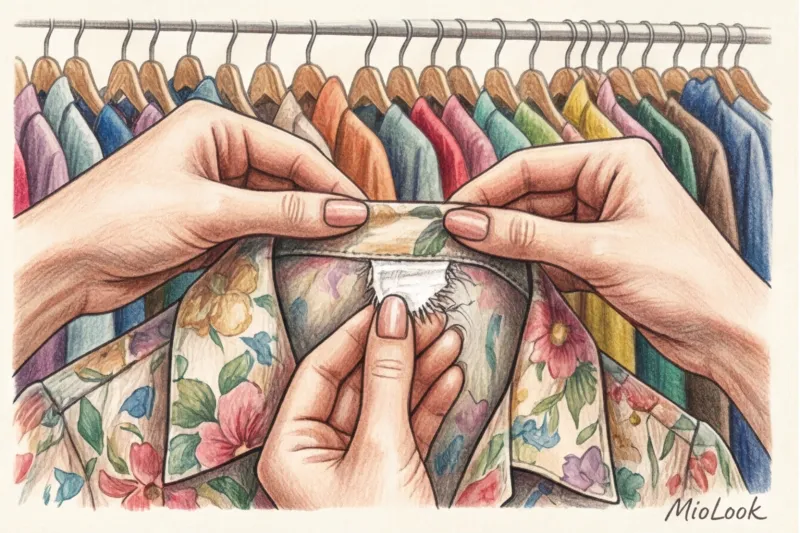 How to recognize silk in a second-hand store by touch and sight