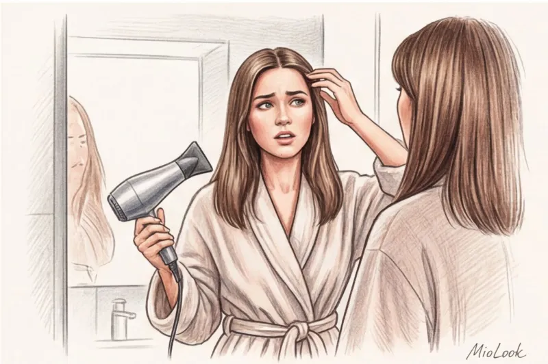 Как правильно и быстро уложить челку-шторку - 8