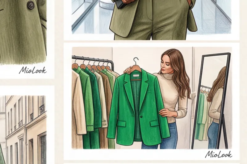 С чем сочетается зеленый цвет в одежде: от изумрудного до хаки - 6