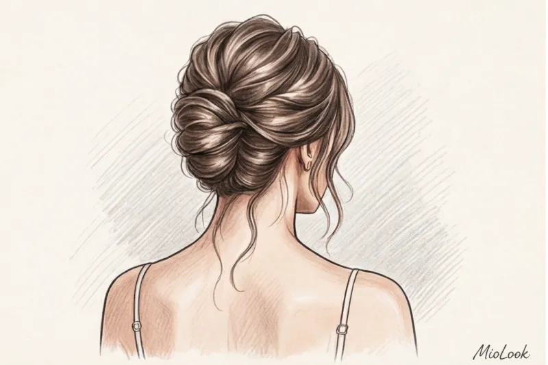 Прическа под платье с открытой спиной: как не спрятать главную деталь - 4