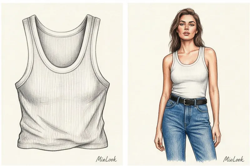 The alcoholic tank top: what it is, the history of its name, and what to wear it with