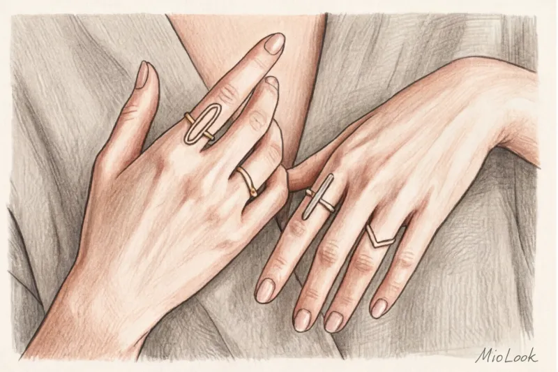 Трендовый сет: как правильно и стильно носить несколько колец на руках - 4