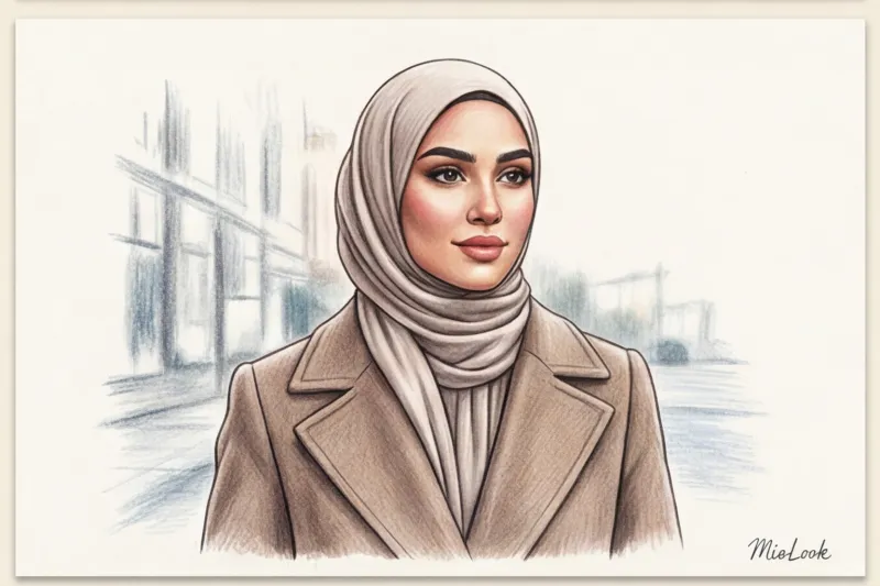 Зимние ткани для хиджаба: как сохранить тепло и выглядеть стильно - 5