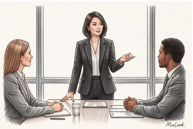 Офисный гардероб для роста до 160 см: костюмы, блузы и жакеты - 7