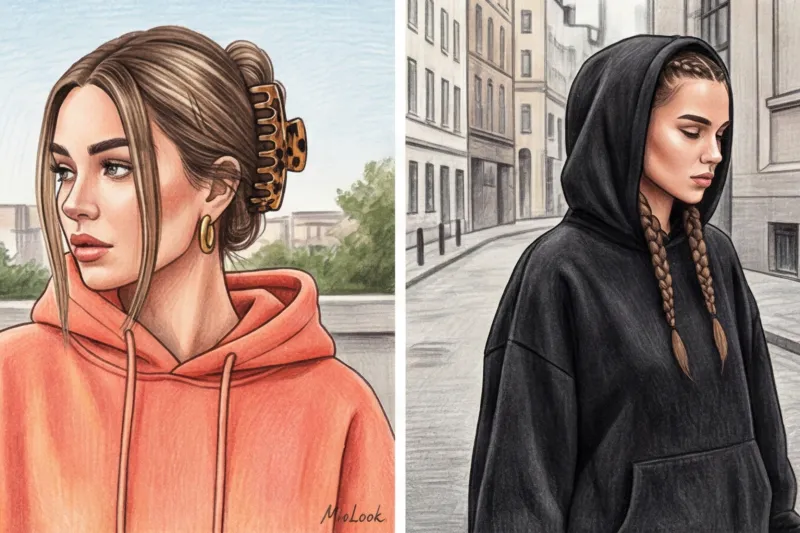 Прически под худи и оверсайз: стильные укладки для объемной одежды - 5