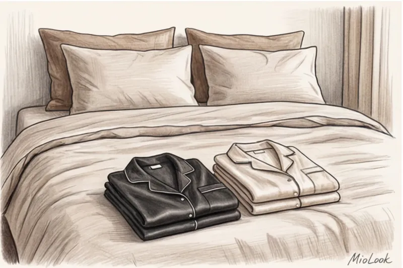 Домашняя одежда для влюбленных: парные пижамы и уютные комплекты - 7