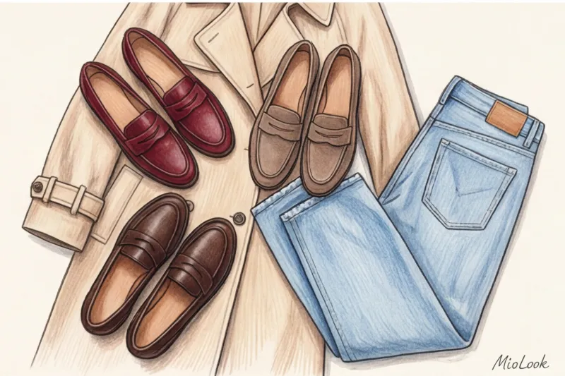 С чем носить женские лоферы: от офиса до повседневных образов - 8