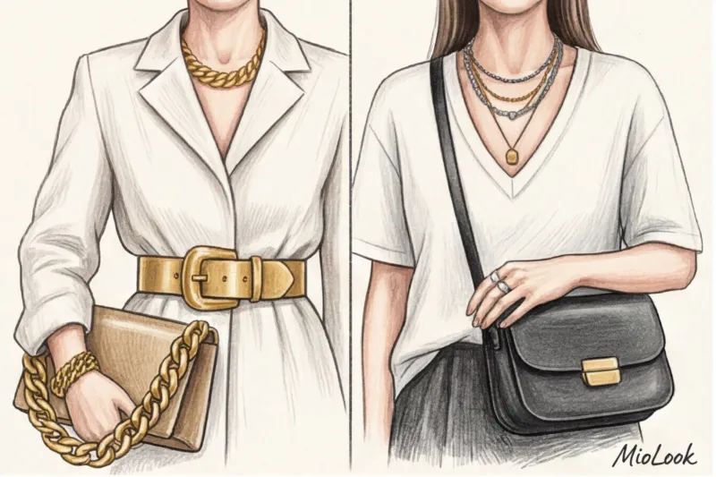 Чи має фурнітура на сумці поєднуватися з прикрасами?