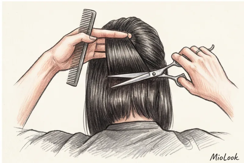 Как стричь густые и тяжелые волосы: убираем лишний вес без потери качества - 9