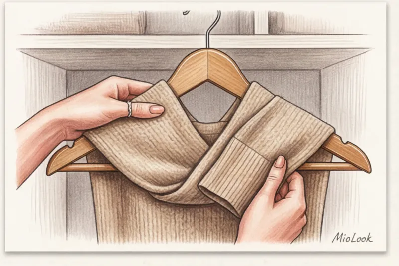 Как правильно хранить свитеры в шкафу: складывать или вешать? - 9