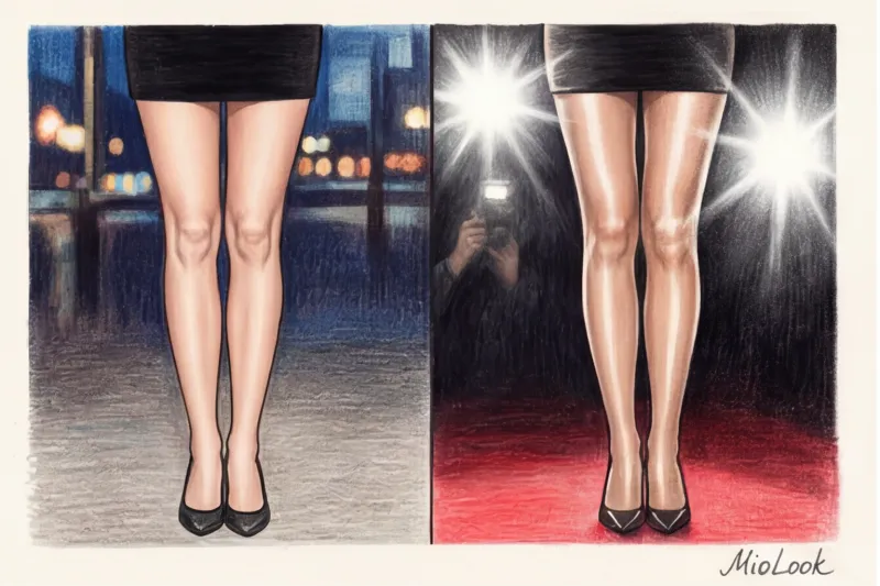Tights under an evening dress: dos and don'ts