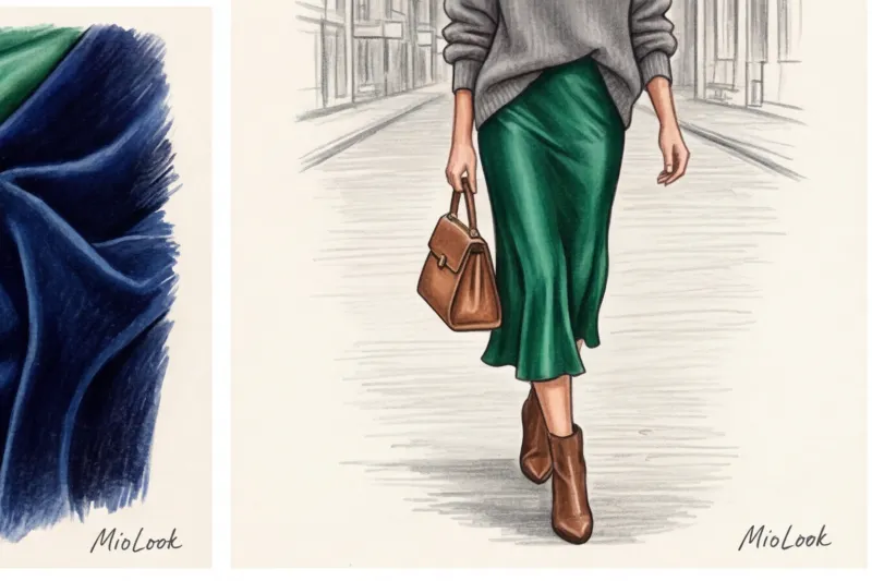 Игра фактур: шелк, бархат и пайетки в нарядной капсуле - 9