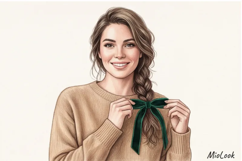 Прически с лентами и гладкие пучки: укладки в стиле романтичных эстетик - 7