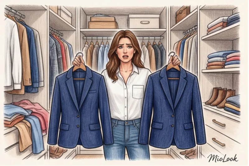 An app for tracking clothes in your wardrobe against duplicates