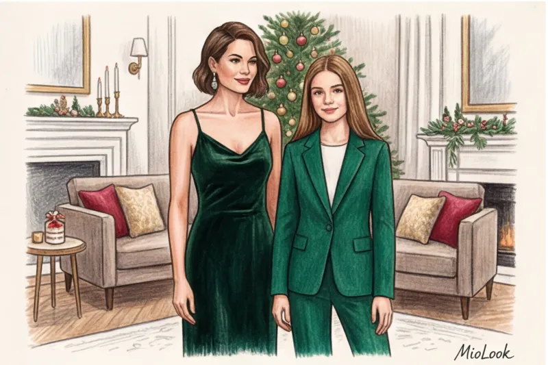 Праздничные платья для мамы и дочки: одинаковые или в одном стиле? - 7