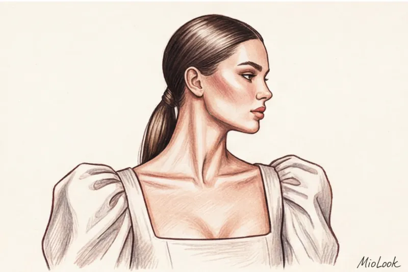 Прически к платью с пышными рукавами: как не перегрузить силуэт - 8