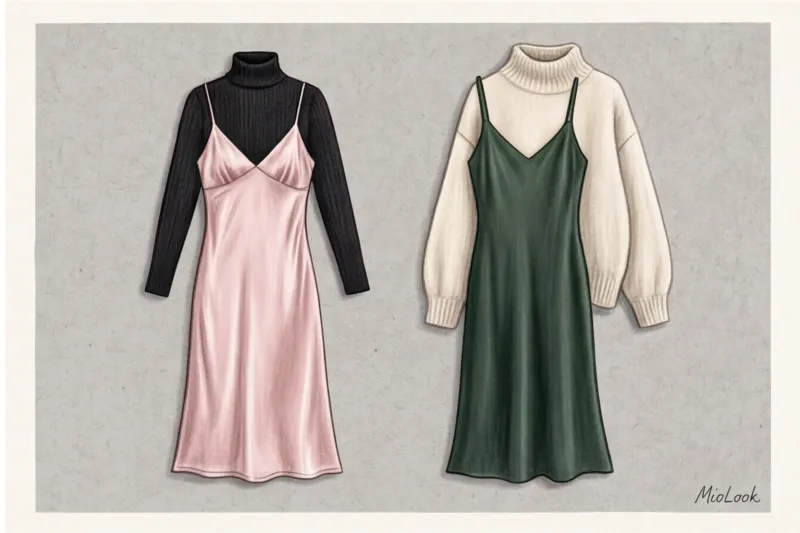 Бельевой стиль в modest fashion: с чем сочетать платья-комбинации - 4