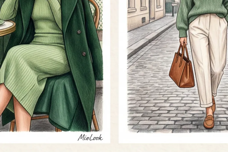 С чем сочетается зеленый цвет в одежде: от изумрудного до хаки - 8