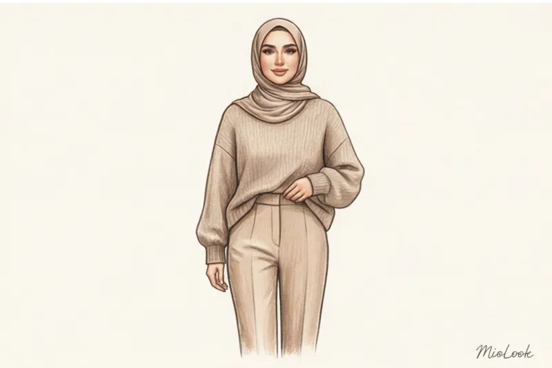 Как сочетать цвет хиджаба с одеждой: правила гармоничного образа - 8