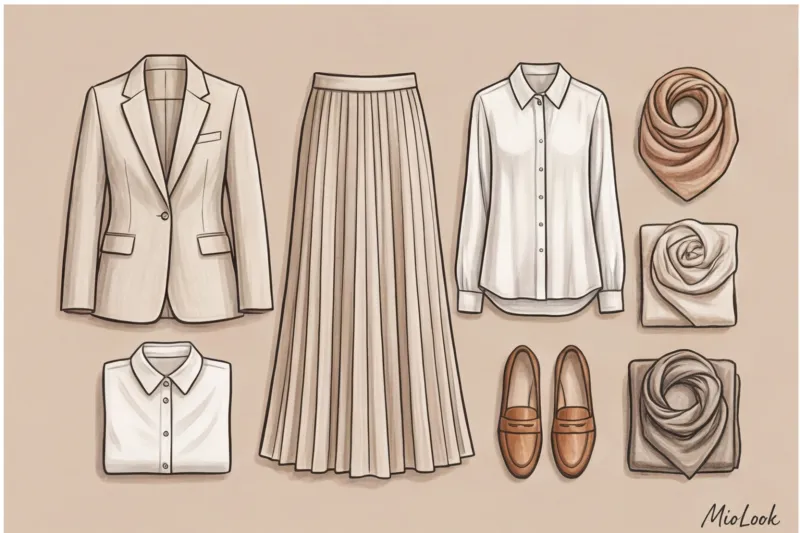 Летний деловой стиль в скромной моде: комфортно и закрыто - 7