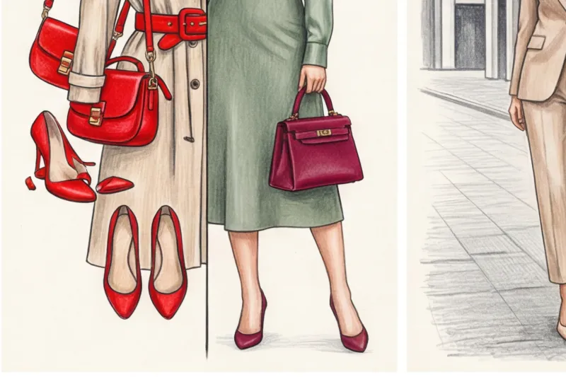 Яркие аксессуары: как использовать сумки и туфли для цветового акцента - 8
