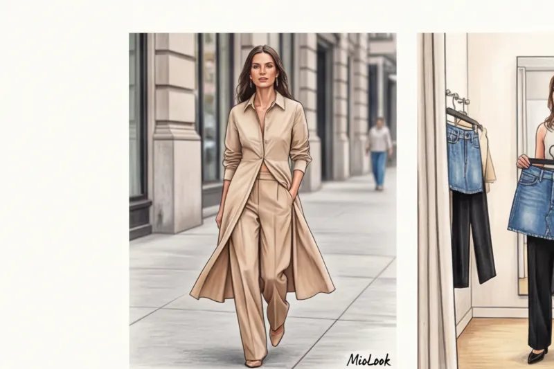 Dress over trousers trend: how to wear it stylishly