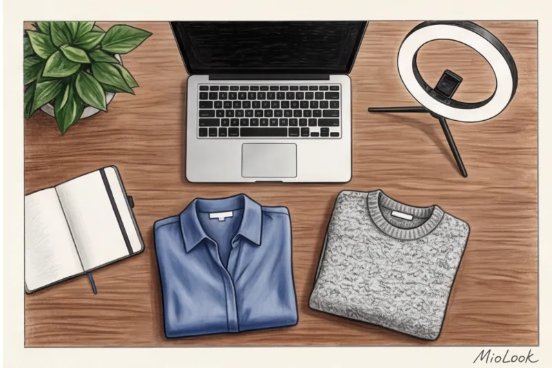 Как подобрать одежду под фон для видео, чтобы не сливаться со стеной - 6