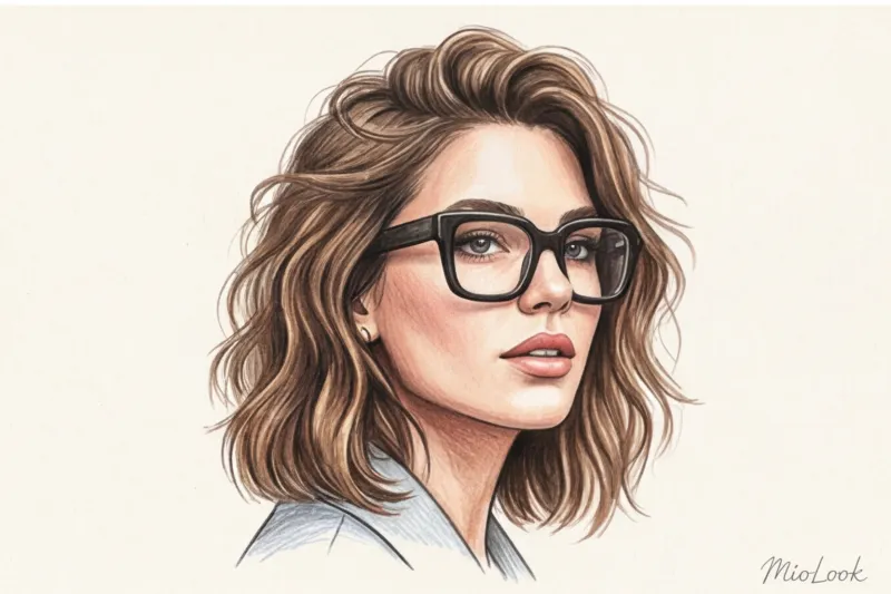 Прически под очки: как гармонично сочетать укладку с оправой - 8