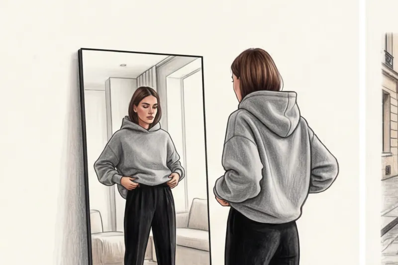 How to wear an oversized hoodie without looking baggy