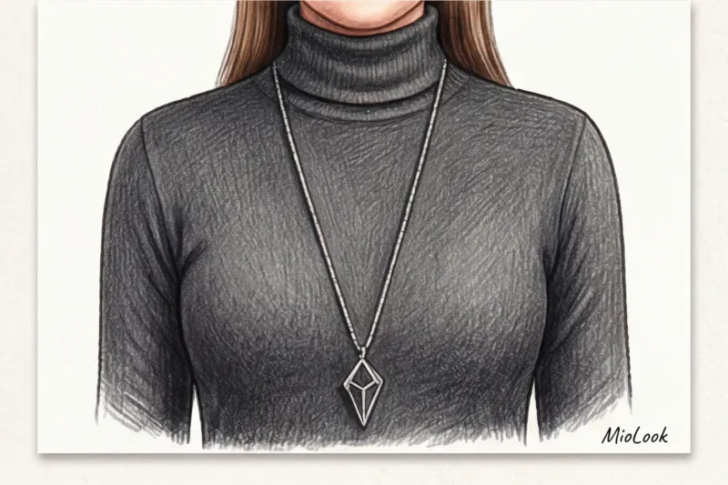 Аксессуары для фигуры «яблоко»: создаем вертикаль и скрываем объем на талии - 8