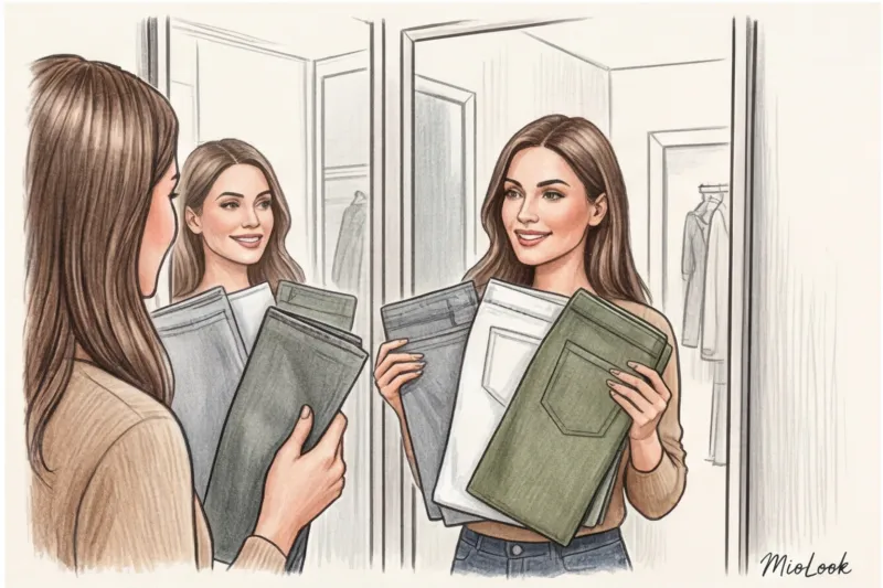 Не только синий: как стилизовать серые, белые и цветные джинсы - 4