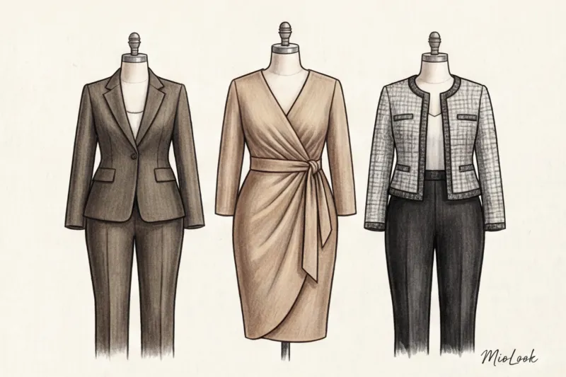 Деловая фотосессия для полных женщин: выигрышные фасоны и образы - 5