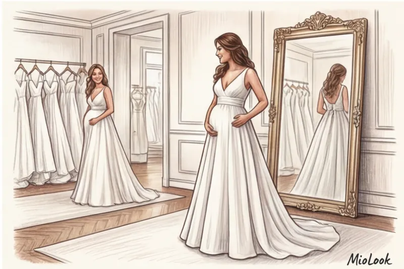 Свадебное платье для беременной невесты: как найти наряд мечты - 9
