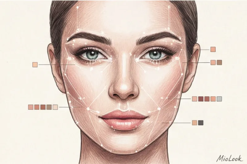 Как ИИ определяет цветотип и подбирает палитру макияжа и цвет волос - 8