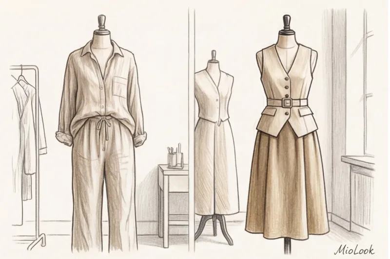 Летняя многослойность: как сочетать лен, хлопок и кроше в жаркую погоду - 4